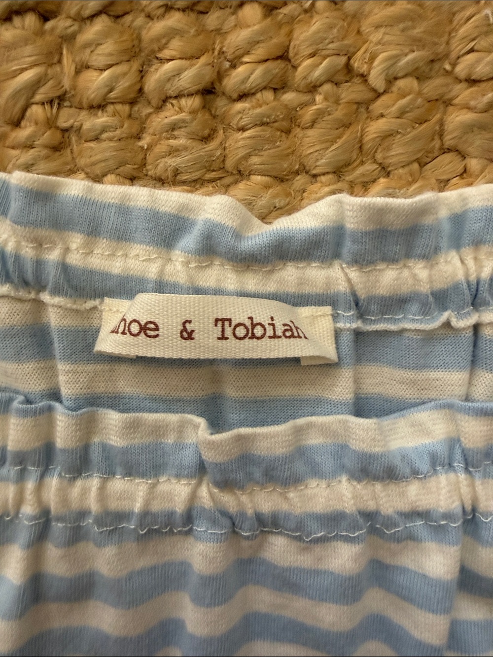 Zhoe & Tobiah Striped Girls Cropped Top sz 8 - Picture 2 of 7